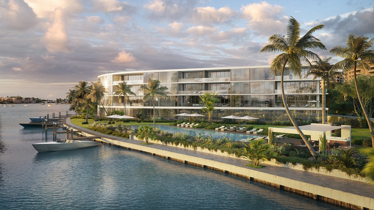Boca Beach House 725 S Ocean Blvd Boca Raton FL 33432 Luxury condos for sale Close North view rendering