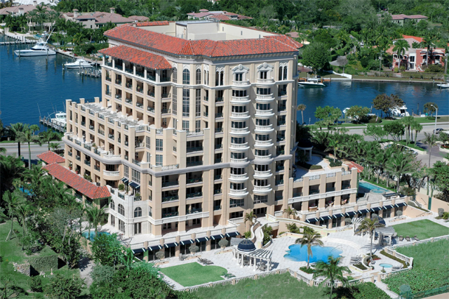 Excelsior Condominium 400 S Ocean Blvd Boca Raton FL 33432 aerial view condos for sale