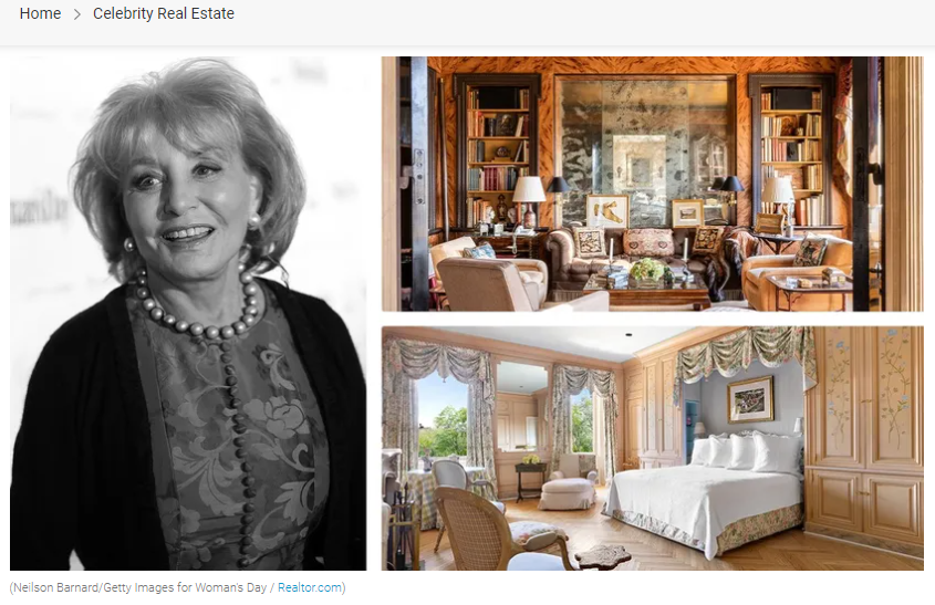 From Realtor.com Barbara Walters’ Plush NYC Apartment Returns to the Market at a Discounted $17M for Jean-Luc Andriot blog 020924