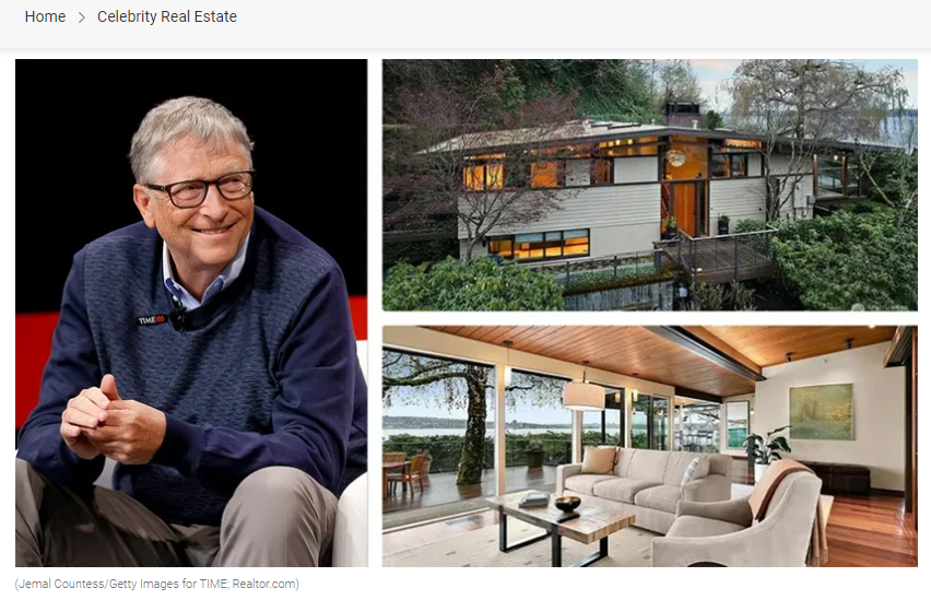 From Realtor.com Offer Arrives Quickly for Bill Gates’ $5M Washington Home for Jean-Luc Andriot blog 041524