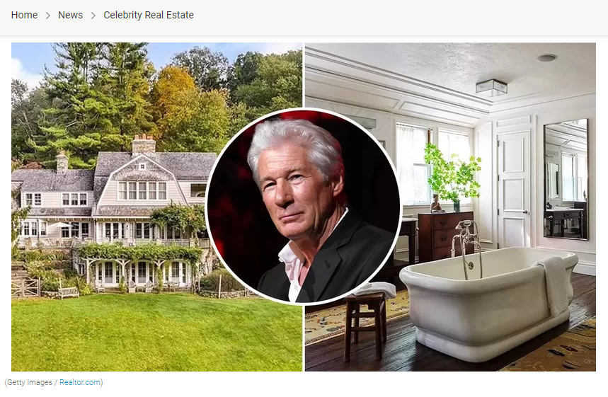 From Realtorcom, Richard Gere Sells Country Compound in New York for $28M for Jean-Luc Andriot blog 051322