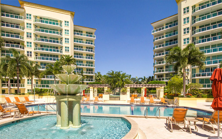 Townsend Place Boca Raton condominium for sale Pool area