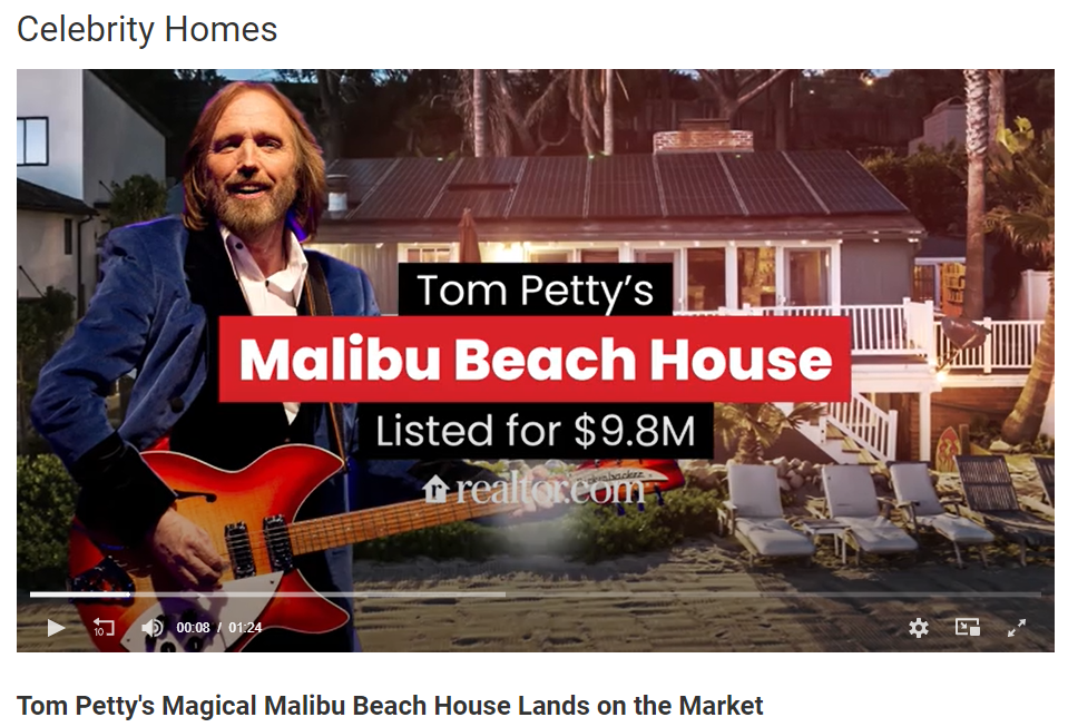 From Realtor.com Video - Tom Petty's Magical Malibu Beach House Lands on the Market for Jean-Luc Andriot blog 011623