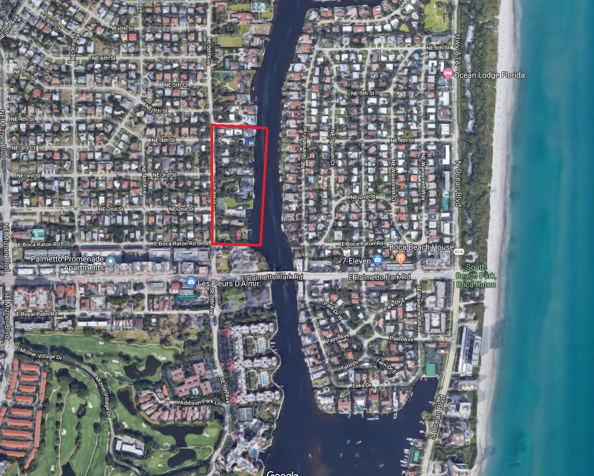 Boca Raton Kinney and Gates luxury homes for sale aerial