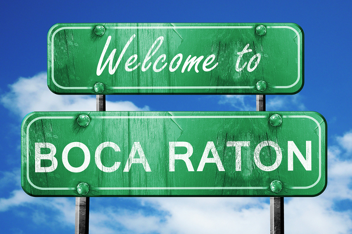 Boca Raton welcome sign