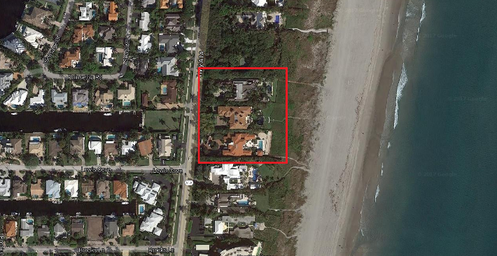 Delray Beach Ocean Breeze Estates on Ocean homes for sale aerial