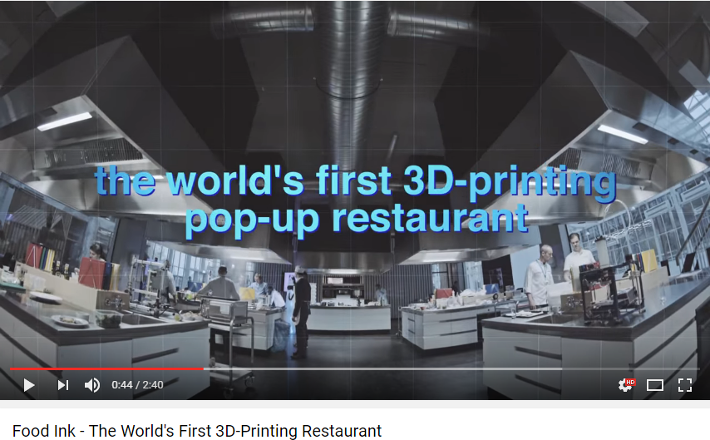 Food Ink – The World’s First 3D-Printing Restaurant