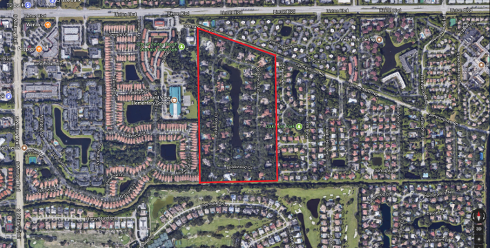 Foxe Chase Delray Beach luxury homes for sale aerial