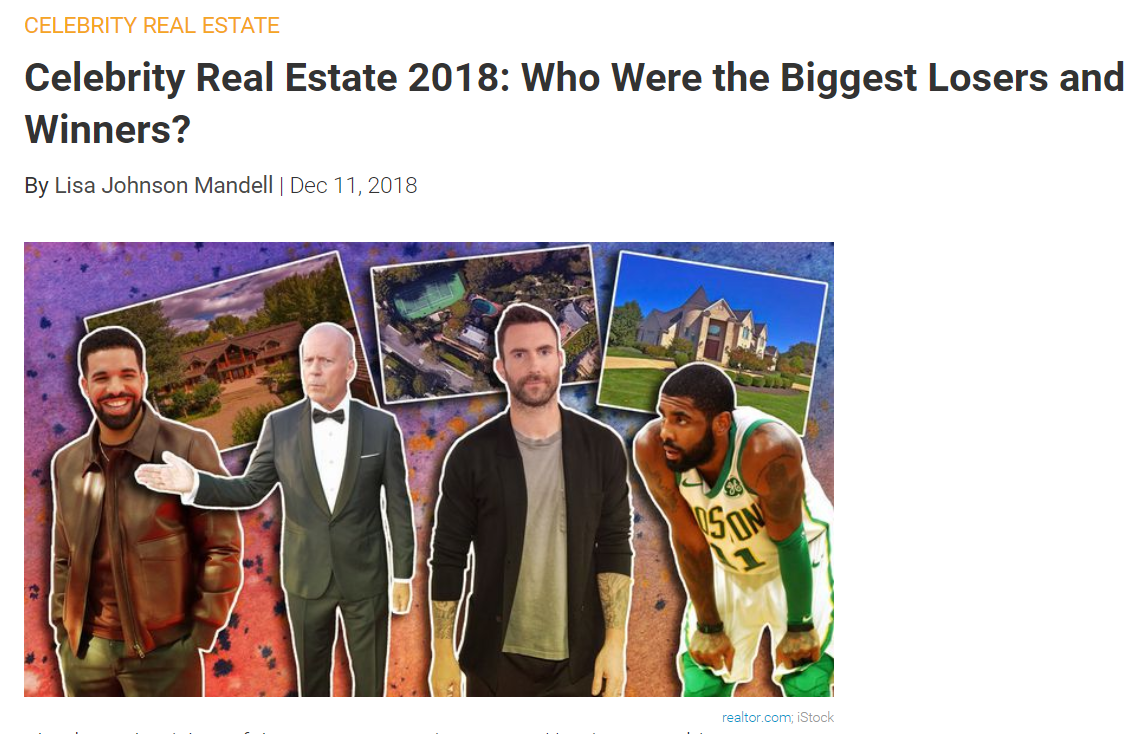 From Realtorcom Celebrity Real Estate 2018 Who Were the Biggest Losers and Winners for Jean-Luc Andriot blog 121118
