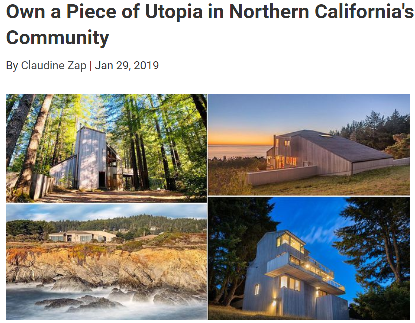 From Realtor.com, own a piece of Utopia in Northern California for Jean-Luc Andriot blog 012919