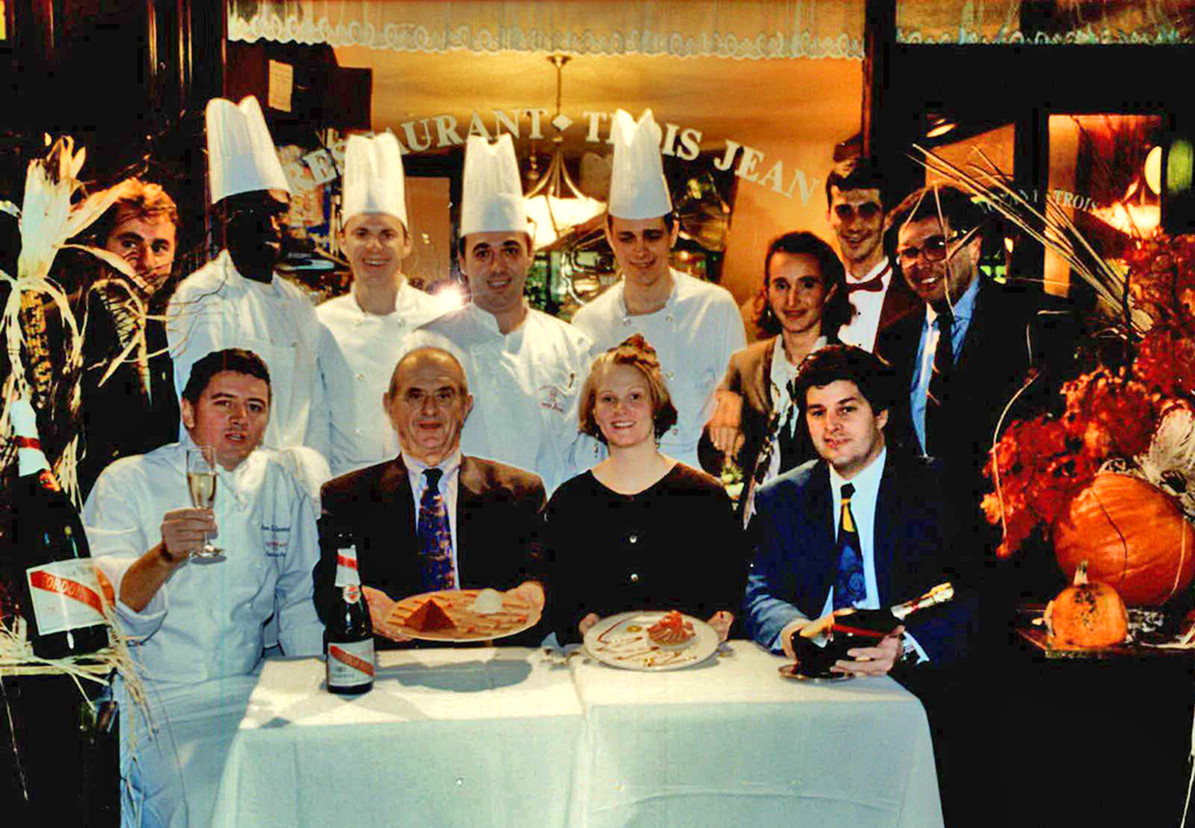 Jean-Luc Andriot and Paul Bocuse at Trois Jean Restaurant New York picture1