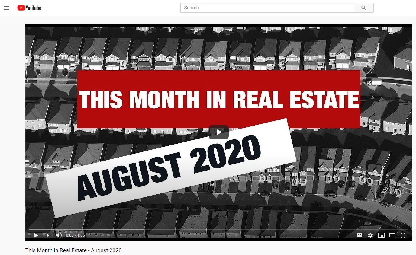 Keller Williams Realty This month in real estate August  2020 for Jean-Luc Andriot blog 081220