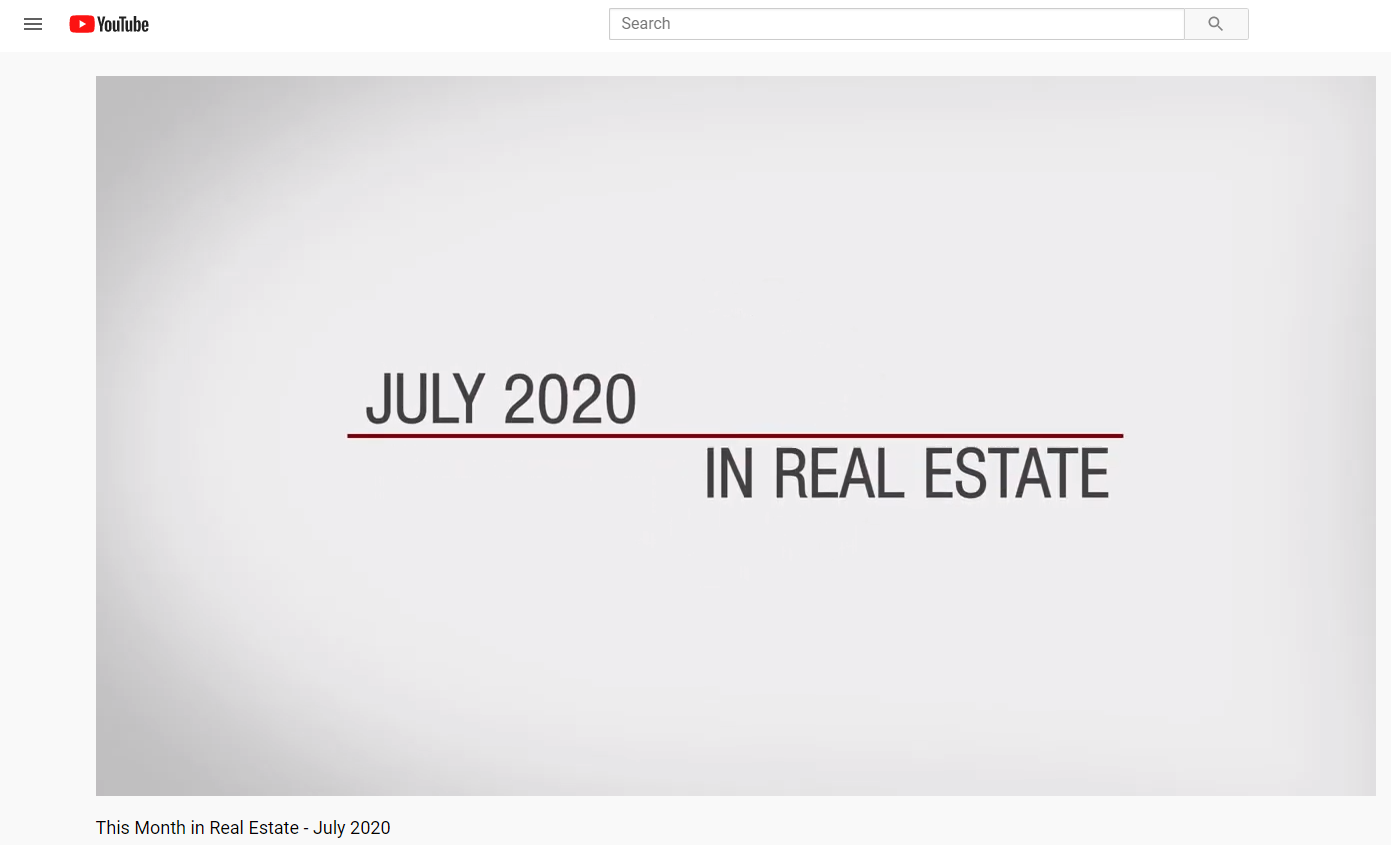Keller Williams Realty This month in real estate July 2020 for Jean-Luc Andriot blog 071720