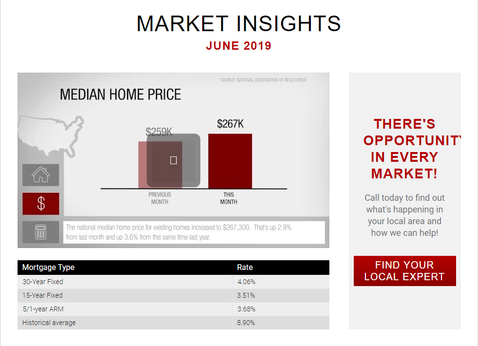 Keller Williams Realty This month in real estate June 2019 for Jean-Luc Andriot blog 062019