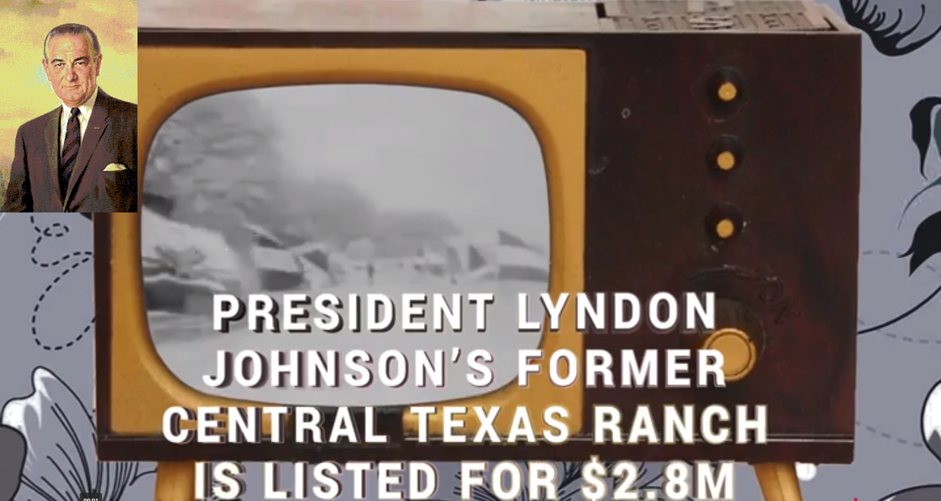 President Johnson Texas home is on the market for sale. It is listed at $2.8 million