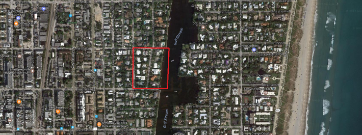 Runnymede Delray Beach luxury homes for sale aerial