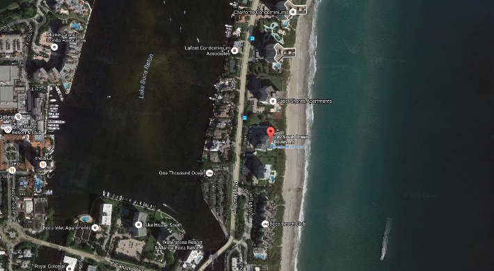 Sabal Point 700 S Ocean Blvd, Boca Raton, FL 33432 Luxury condominiums for sale aerial view